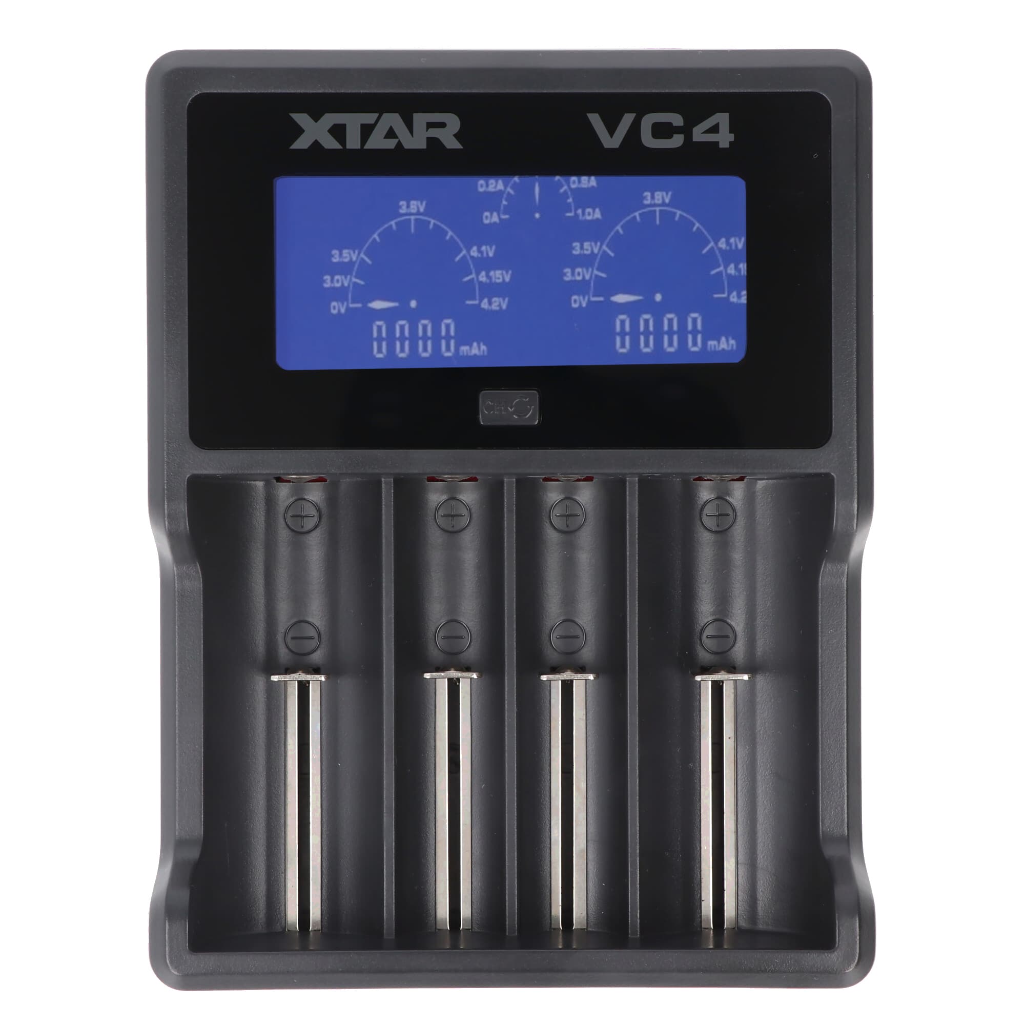 Chargeur monocanal à 4 canaux pour batteries Li-ion et NiMH au format AA, AAA, C, D...
