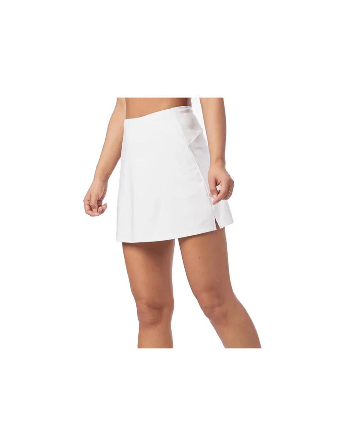 Jupe Pádel Wilson de l'équipe Flat Front White Femme