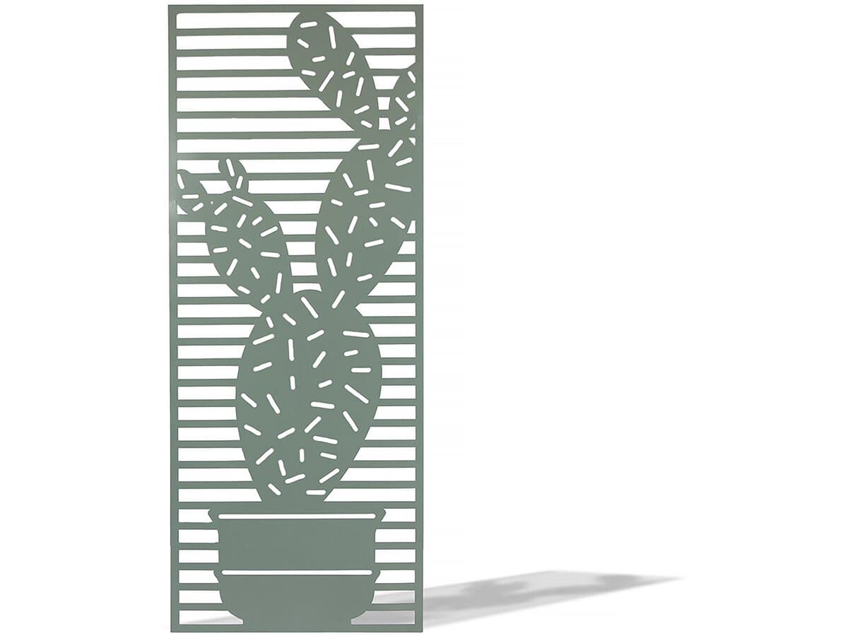Panneau décoratif - " Cactus " - Lot de 4 - 0.60 x 1.50 m - Vert